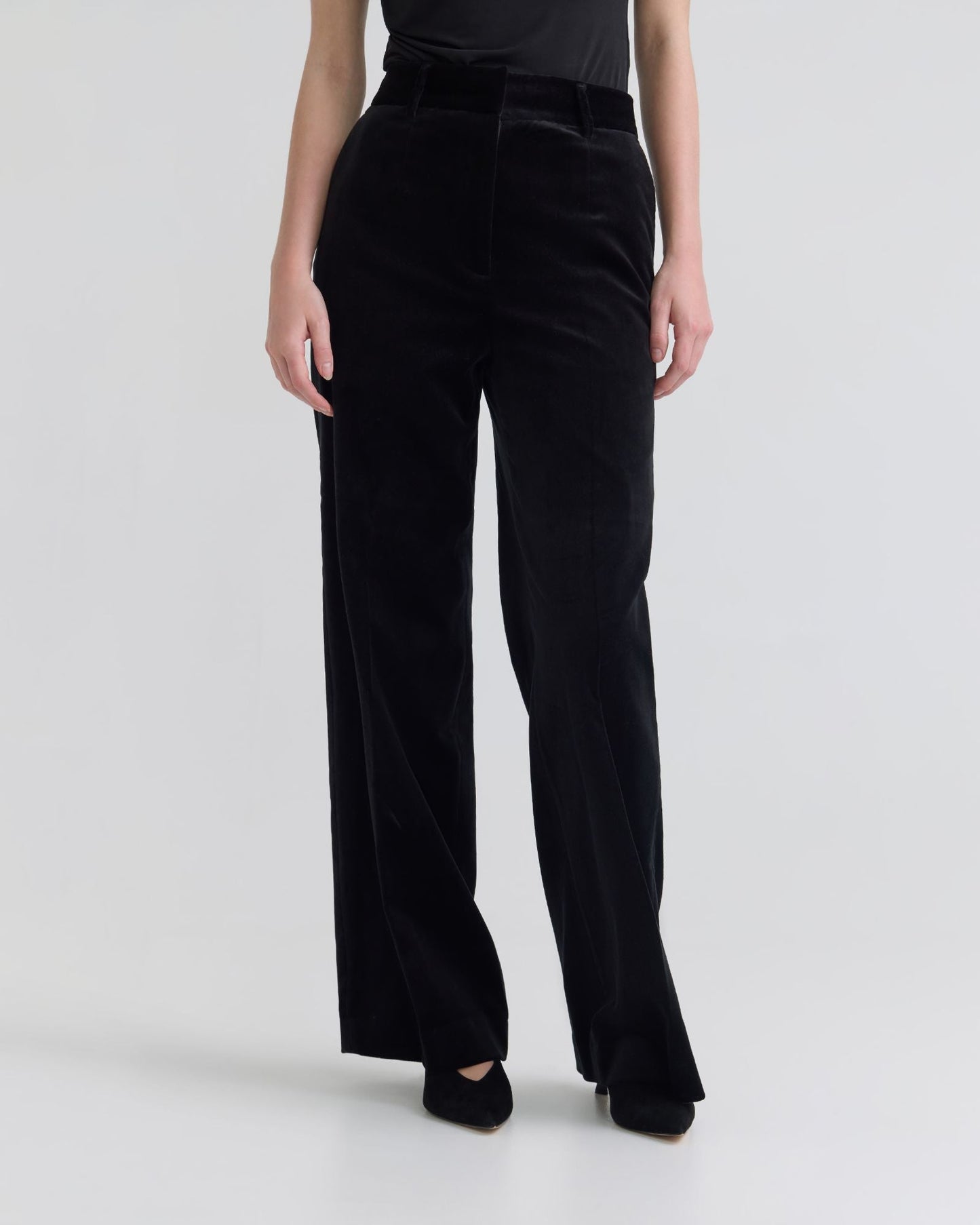 Lydia Stretch Velvet Pants