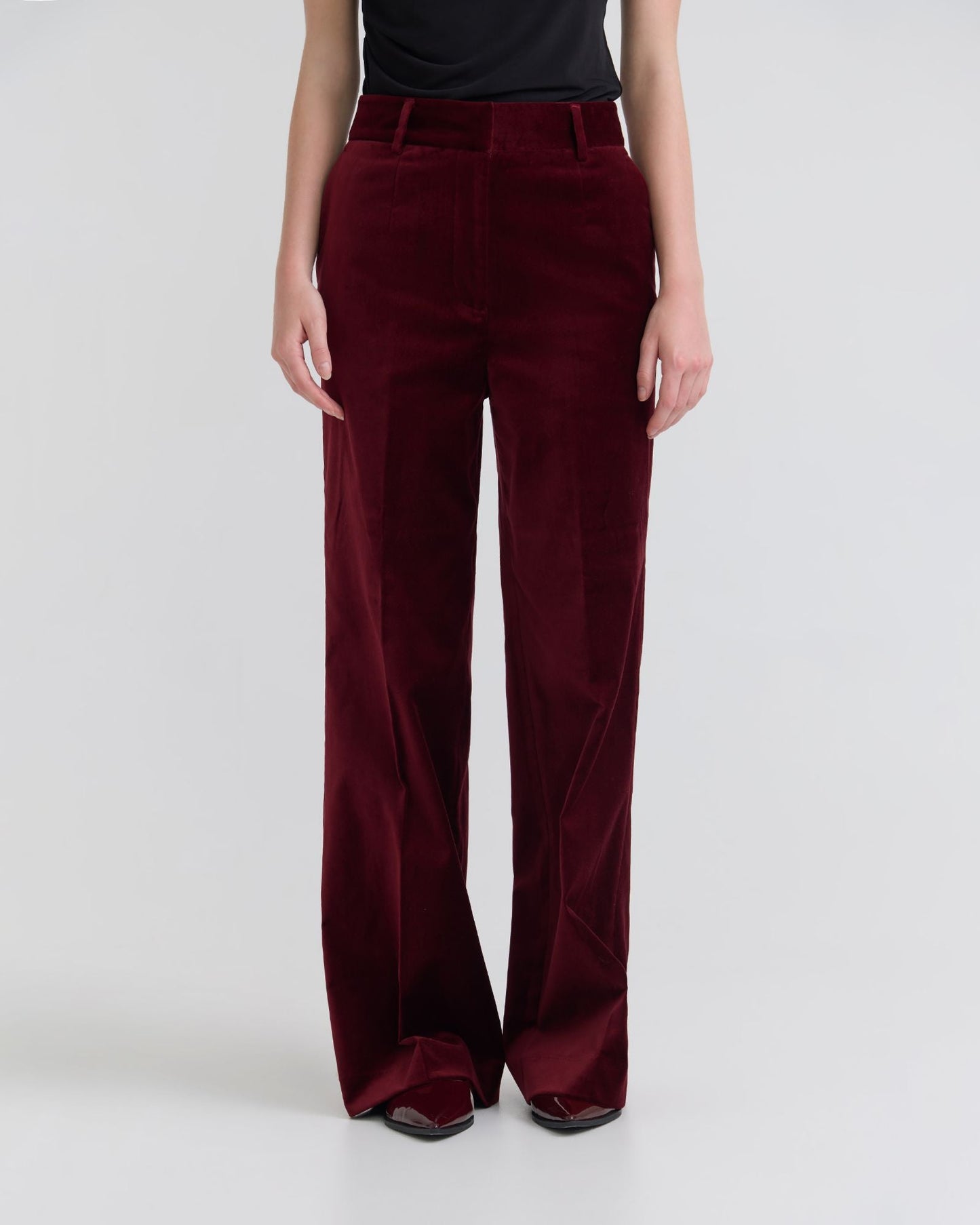 Lydia Stretch Velvet Pants