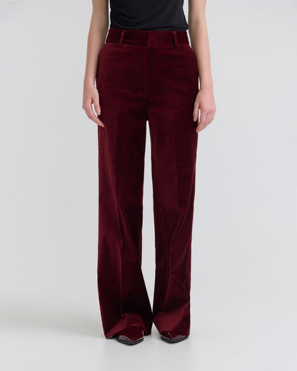 Lydia Stretch Velvet Pants