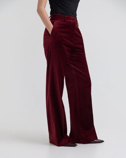 Lydia Stretch Velvet Pants