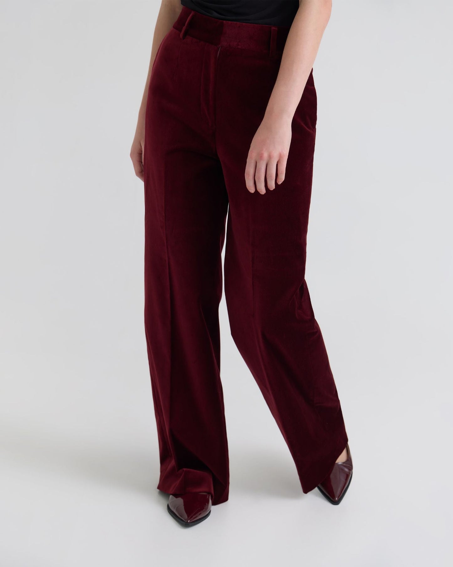 Lydia Stretch Velvet Pants