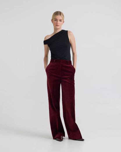 Lydia Stretch Velvet Pants