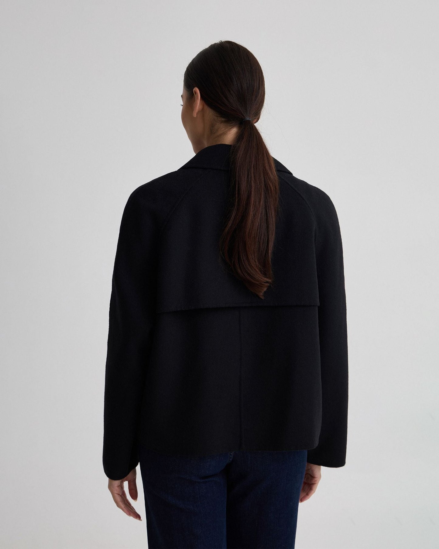 Daisy Wool Crop Trench Jacket