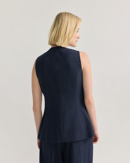 Alice Checked Waistcoat