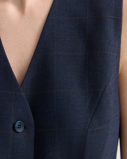 Alice Checked Waistcoat