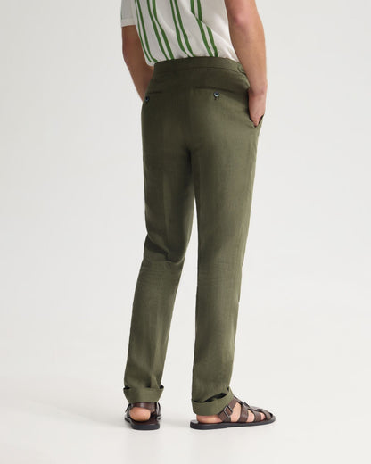 Byron Herringbone Pant Side Tab
