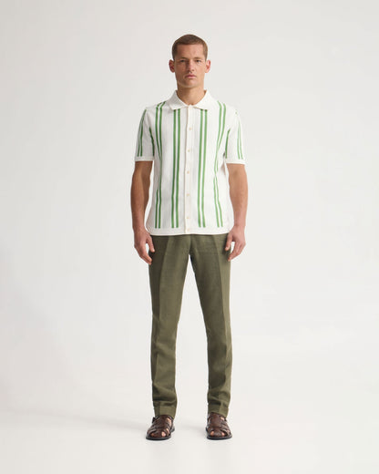 Byron Herringbone Pant Side Tab