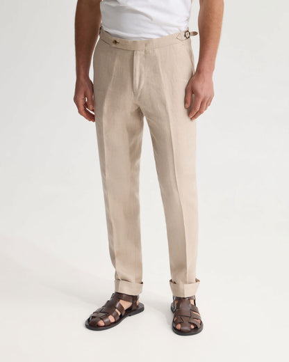 Byron Herringbone Pant Side Tab
