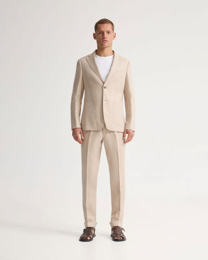 Byron Herringbone Pant Side Tab