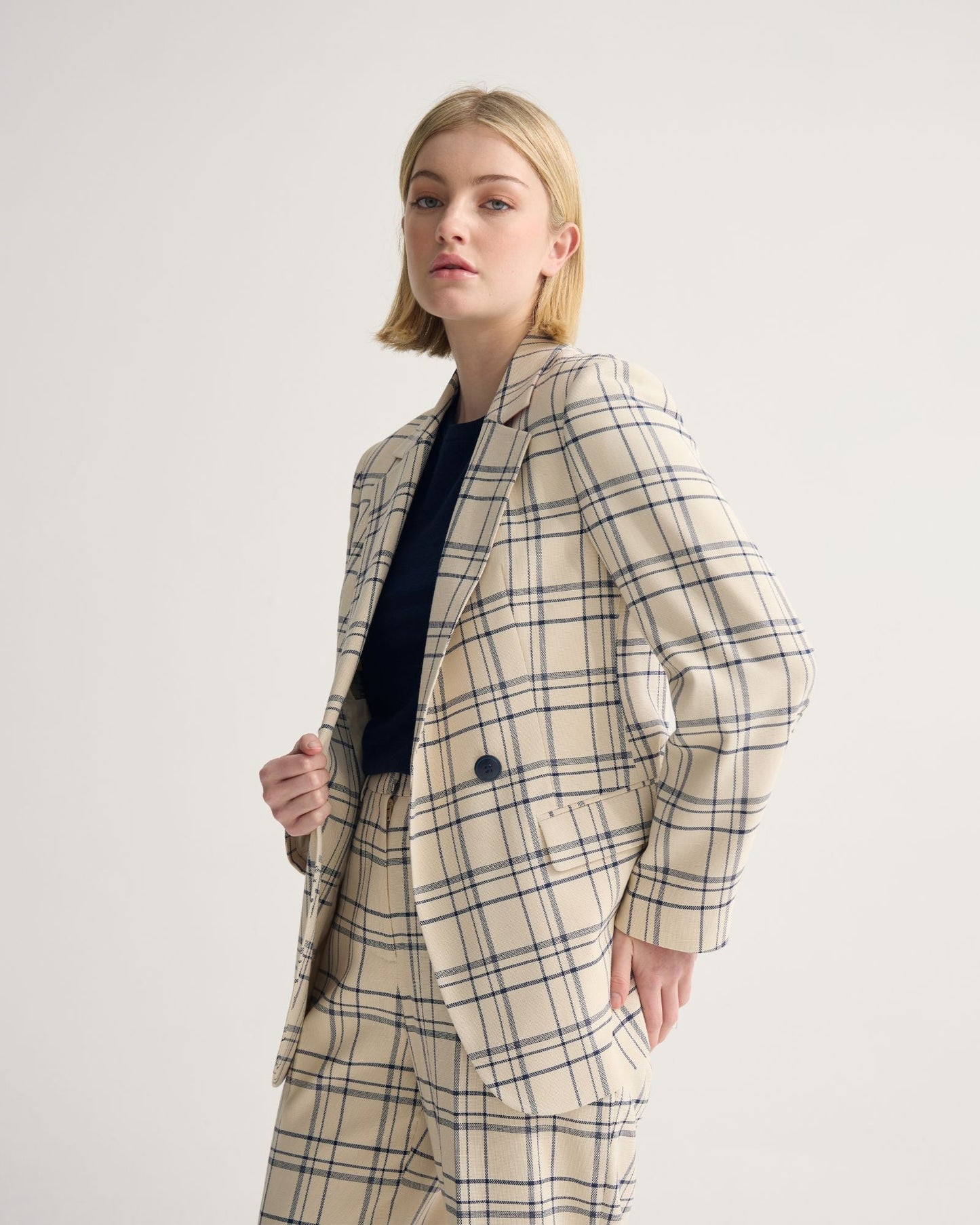 Raffi Checked Suit Jacket
