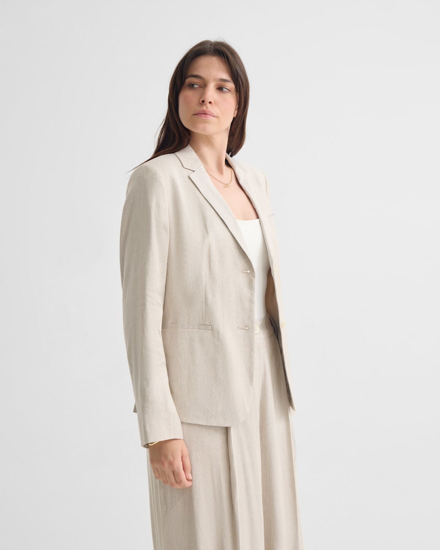 Poppy Linen Suit Jacket