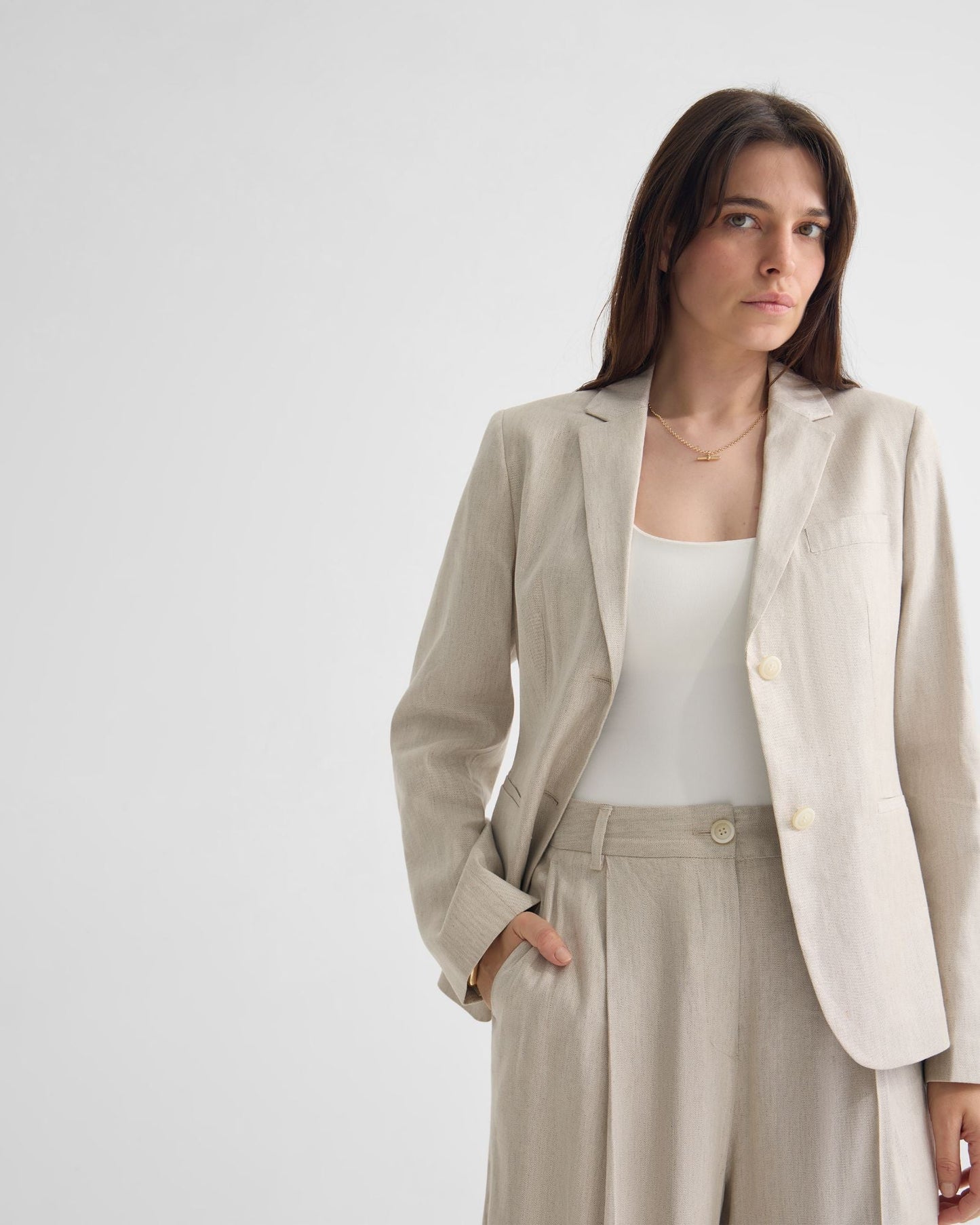 Poppy Linen Suit Jacket