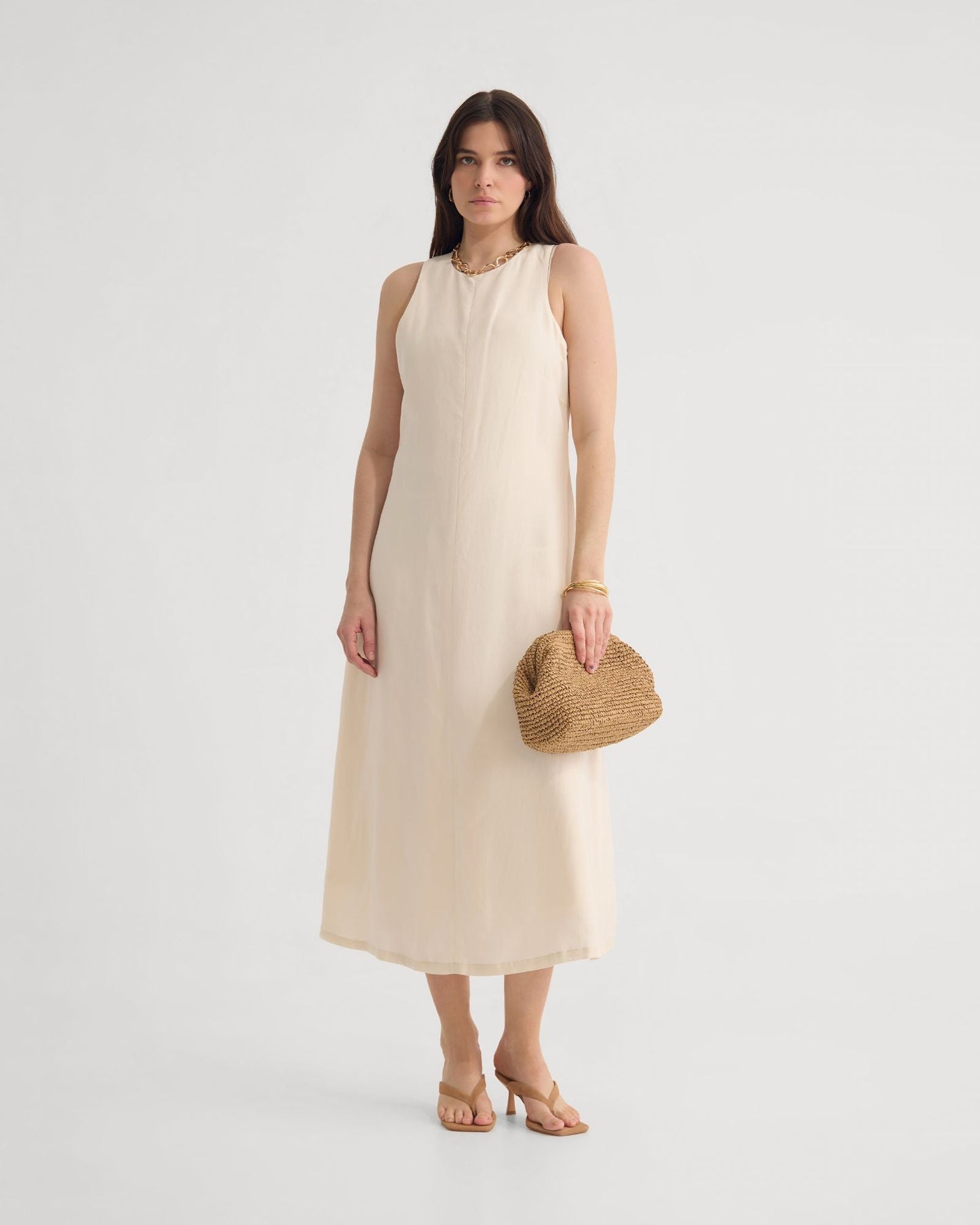 Miriam Linen Blend Dress