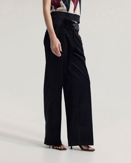 Lydia Velvet Straight Leg Pants