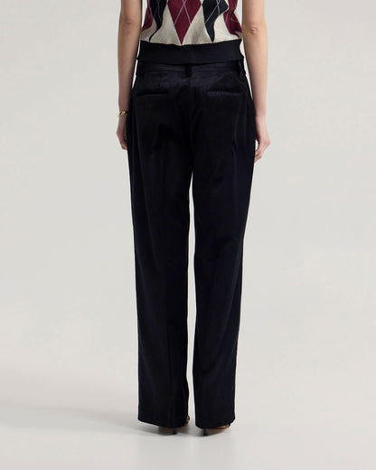Lydia Velvet Straight Leg Pants