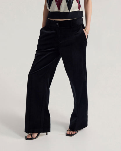 Lydia Velvet Straight Leg Pants