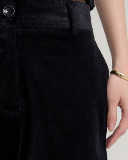 Lydia Velvet Straight Leg Pants