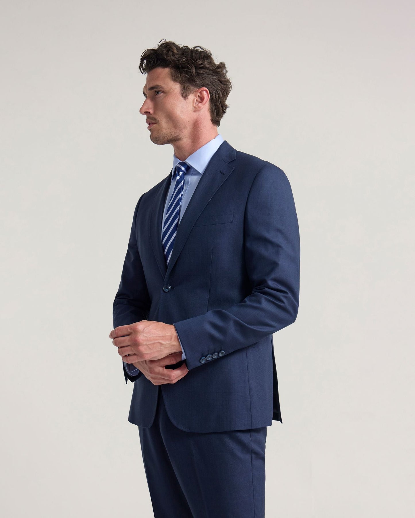 Byron Check Wool Suit Jacket