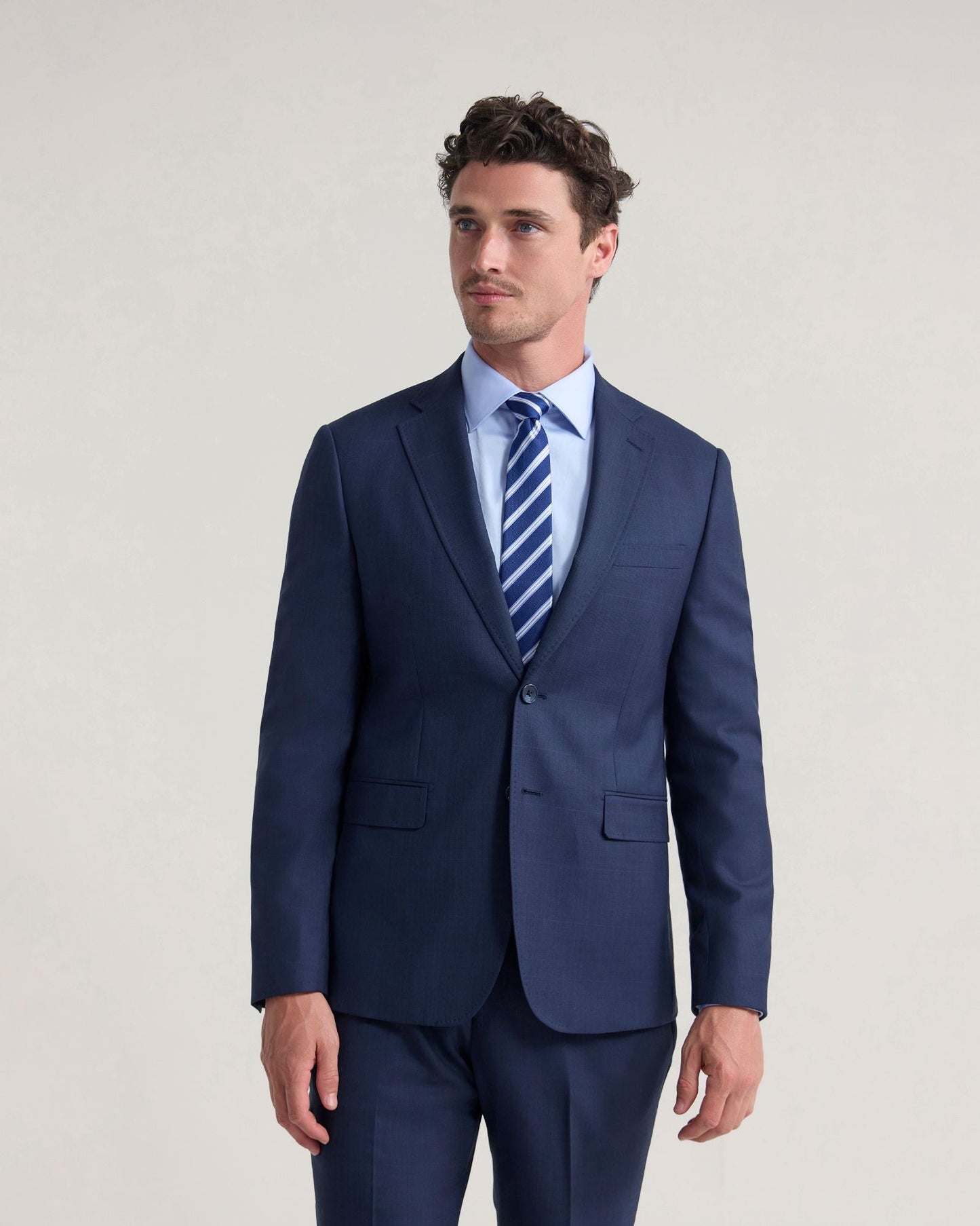 Byron Check Wool Suit Jacket