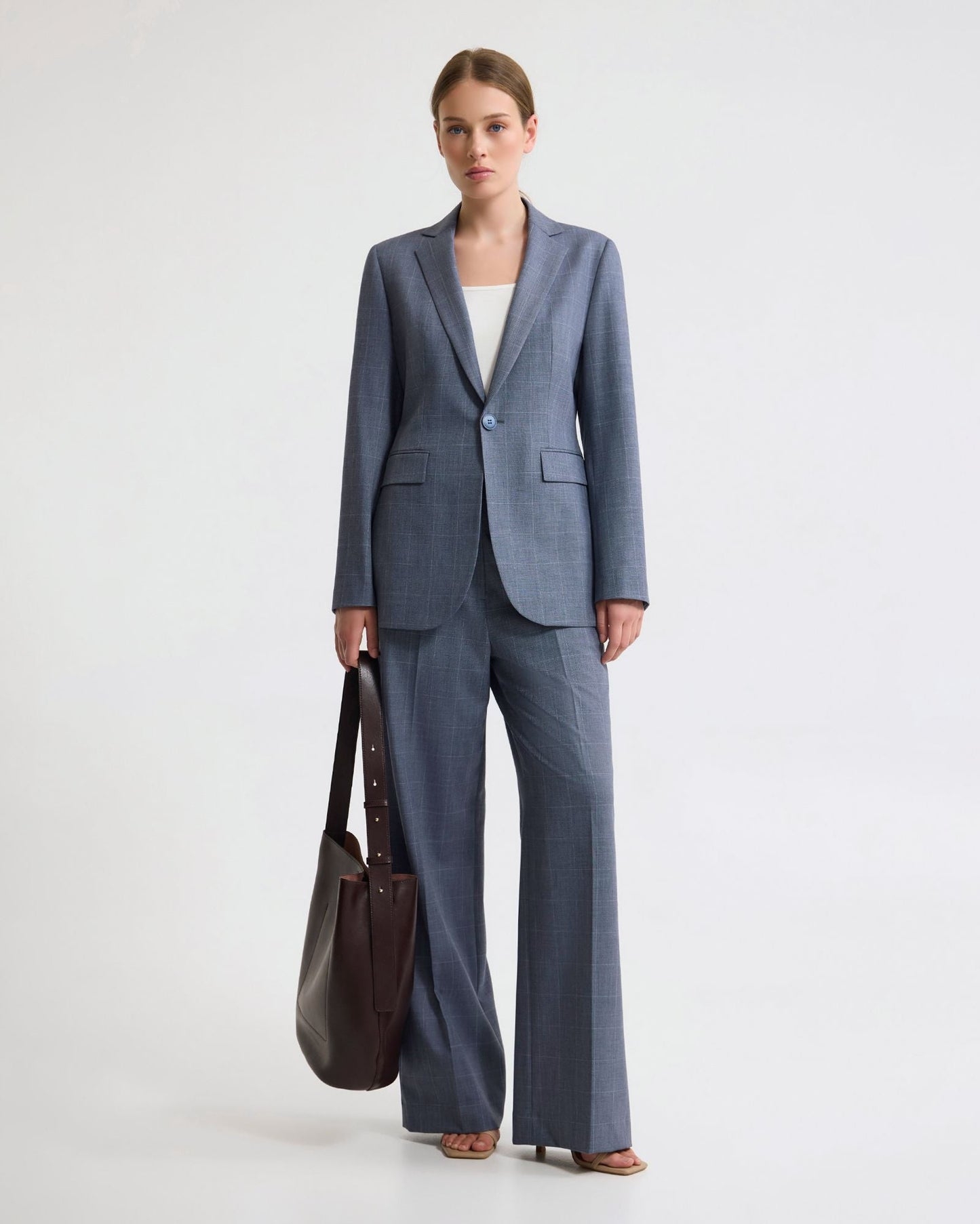 Ebony Wool Blend Suit Jacket