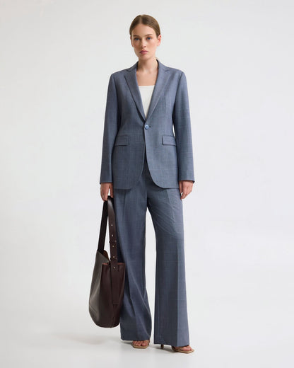 Ebony Wool Blend Suit Jacket