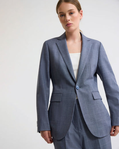 Ebony Wool Blend Suit Jacket