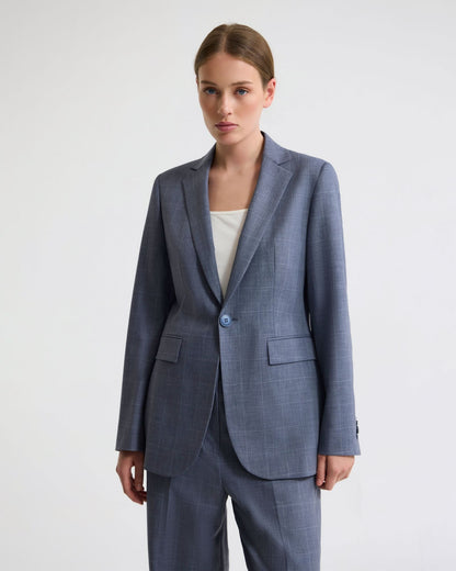 Ebony Wool Blend Suit Jacket