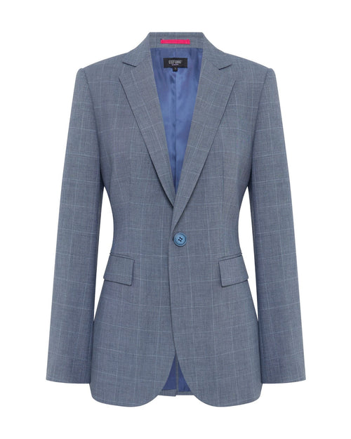 Ebony Wool Blend Suit Jacket