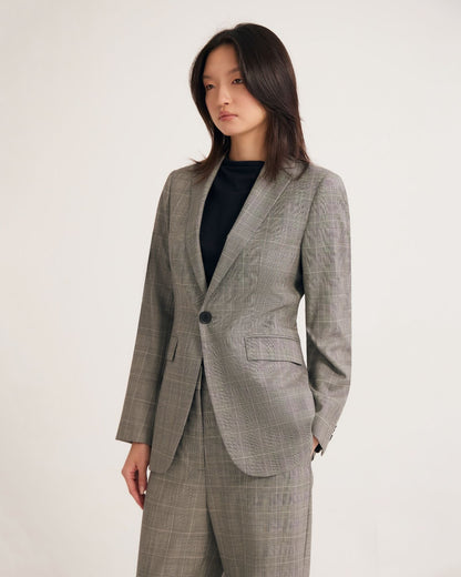Ebony Pure Wool Suit Jacket