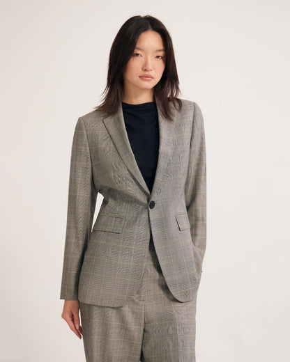Ebony Pure Wool Suit Jacket