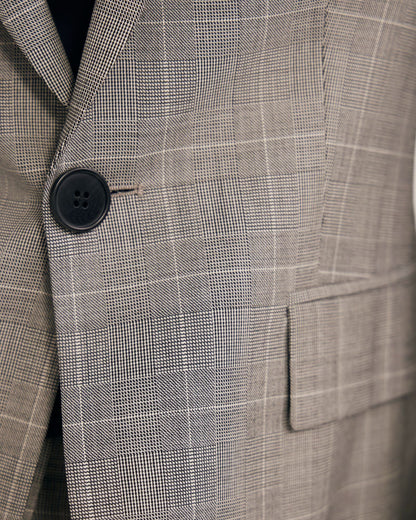 Ebony Pure Wool Suit Jacket