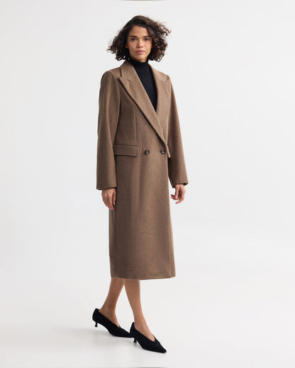 Saskia Double Breasted Wool Rich Coat