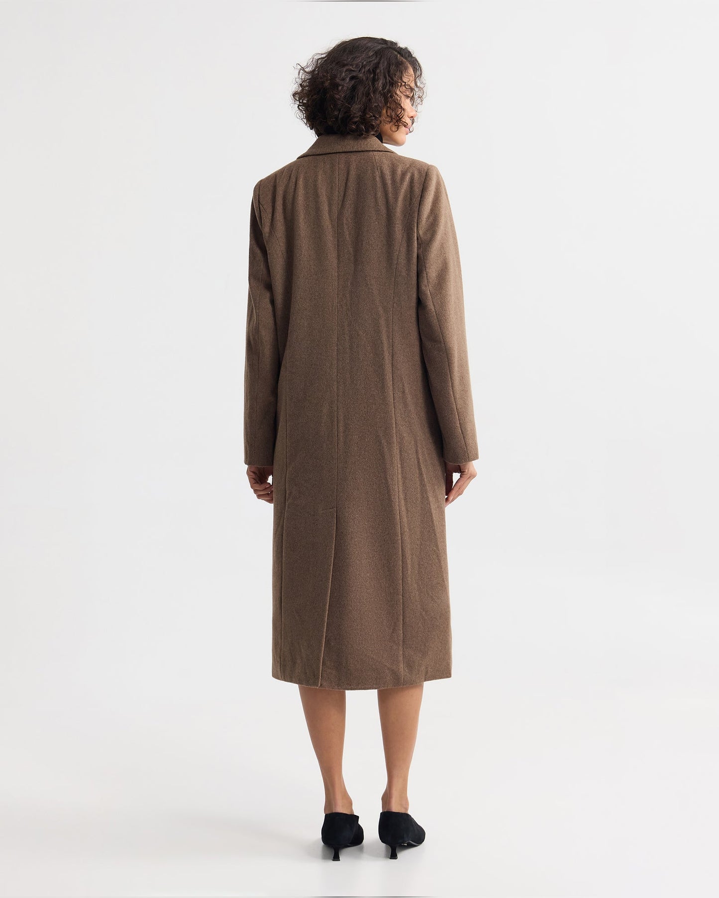 Saskia Double Breasted Wool Rich Coat