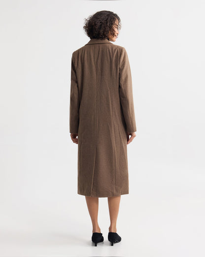 Saskia Double Breasted Wool Rich Coat