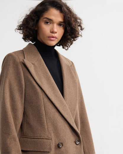 Saskia Double Breasted Wool Rich Coat