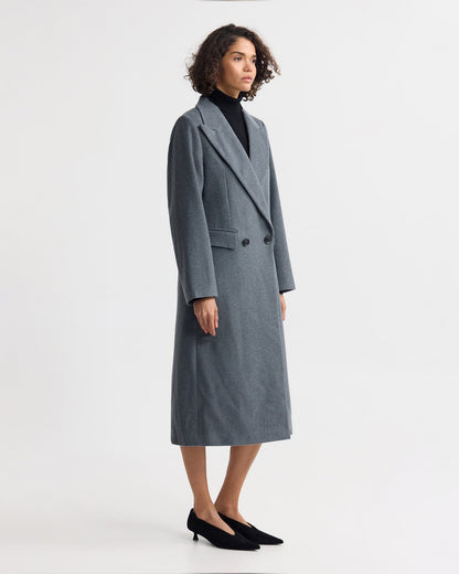 Saskia Double Breasted Wool Rich Coat