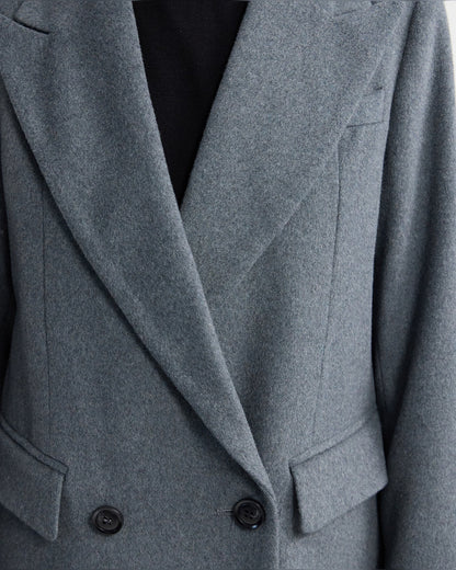 Saskia Double Breasted Wool Rich Coat