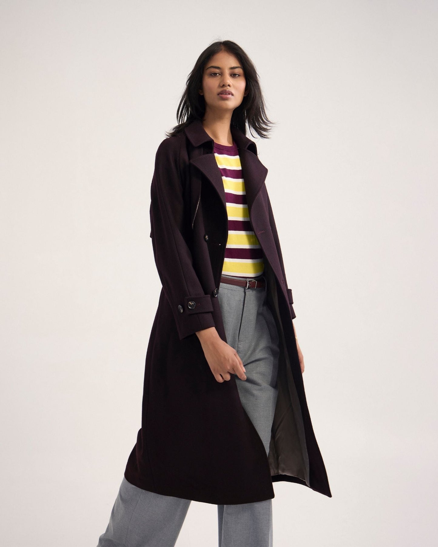 Gemma Wool Rich Trench Coat