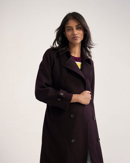 Gemma Wool Rich Trench Coat
