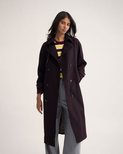 Gemma Wool Rich Trench Coat