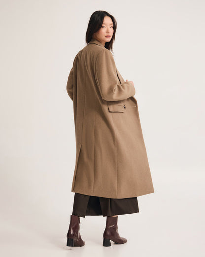 Saskia Double Breasted Wool Rich Coat
