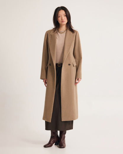 Saskia Double Breasted Wool Rich Coat