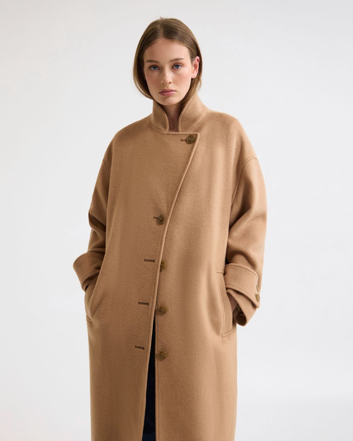 Talia Detachable Scarf Coat
