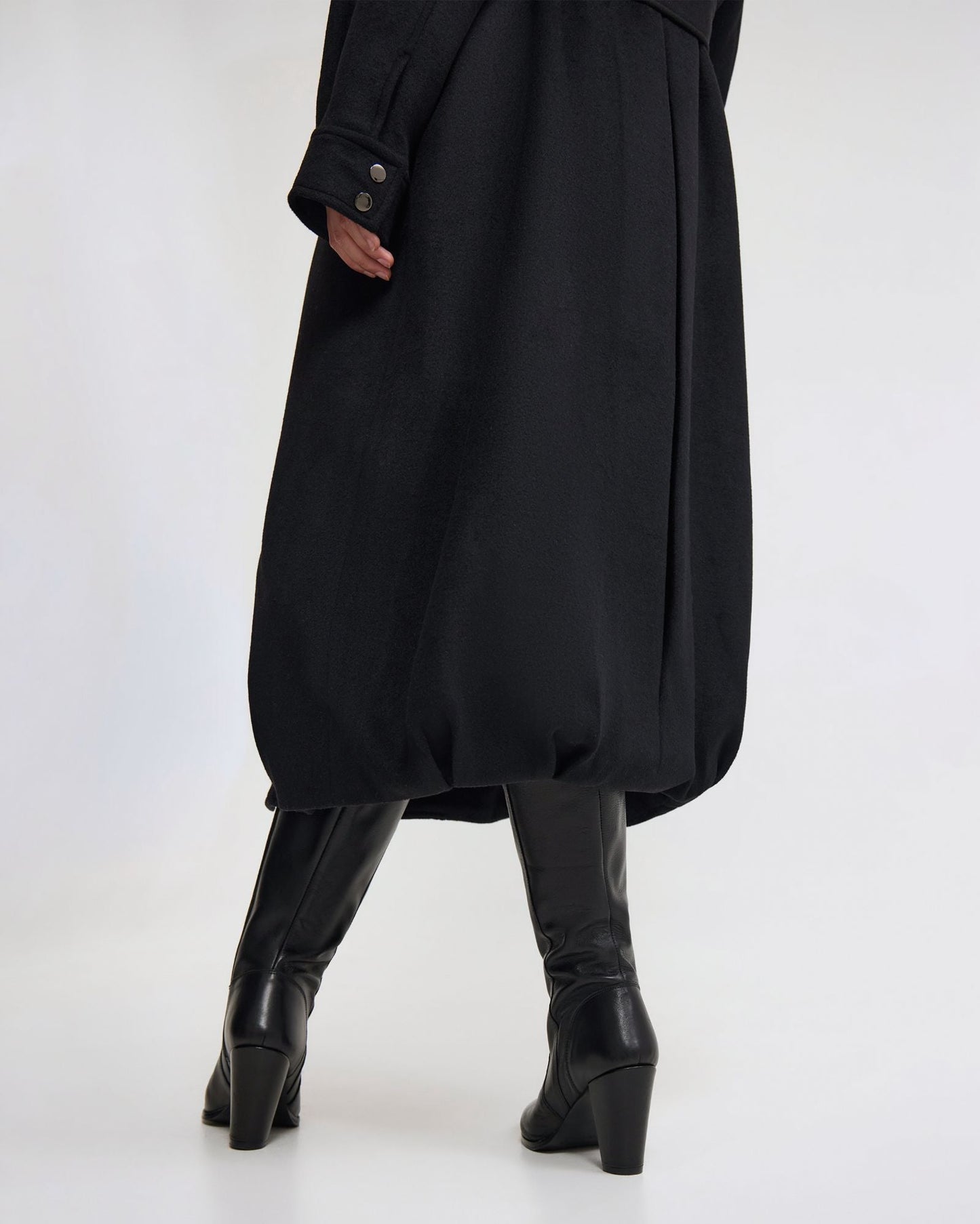 Emily Funnel Collar Wool Blend Coat
