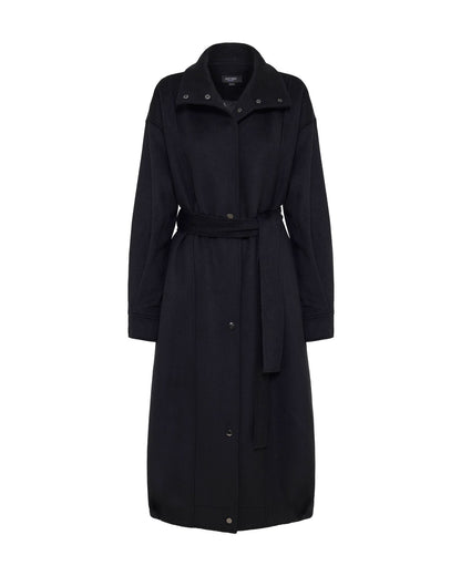 Emily Funnel Collar Wool Blend Coat