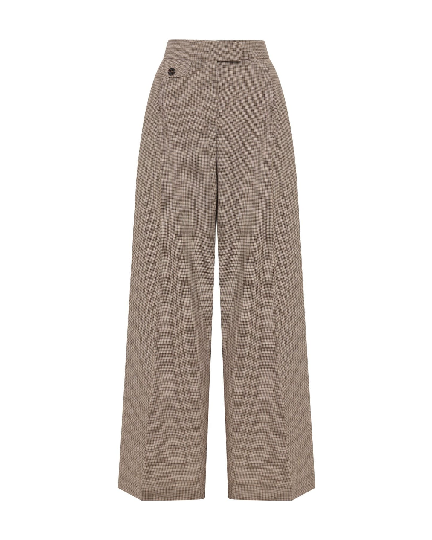 Belle Houndstooth Wool Pant