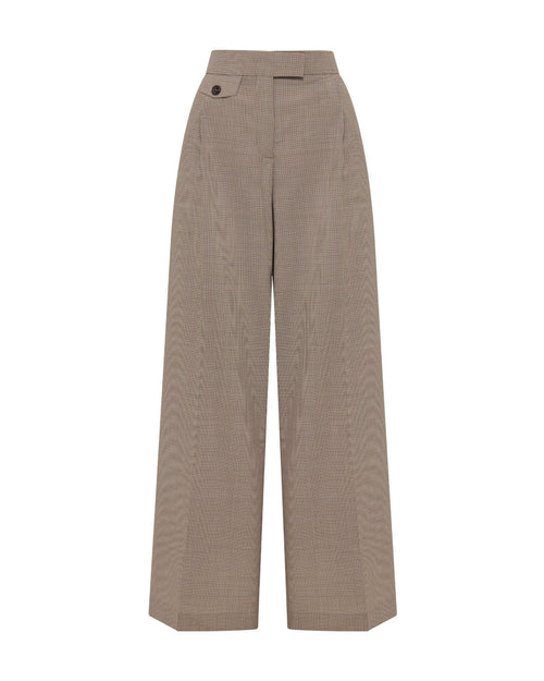 Belle Houndstooth Wool Pant