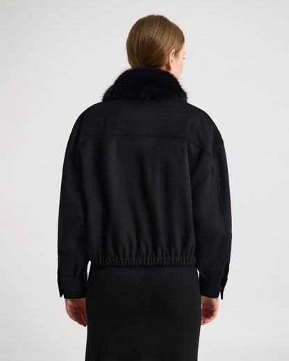 Freja Detatch Faux Fur Trim Jacket