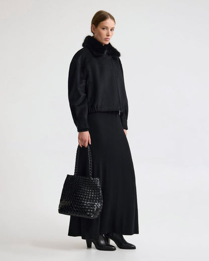 Freja Detatch Faux Fur Trim Jacket