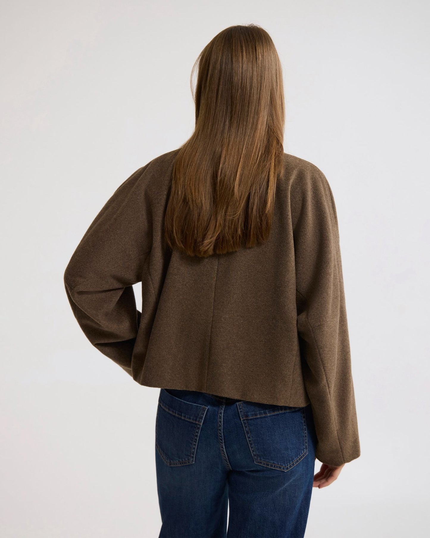 Asher Wool Blend Cocoon Jacket